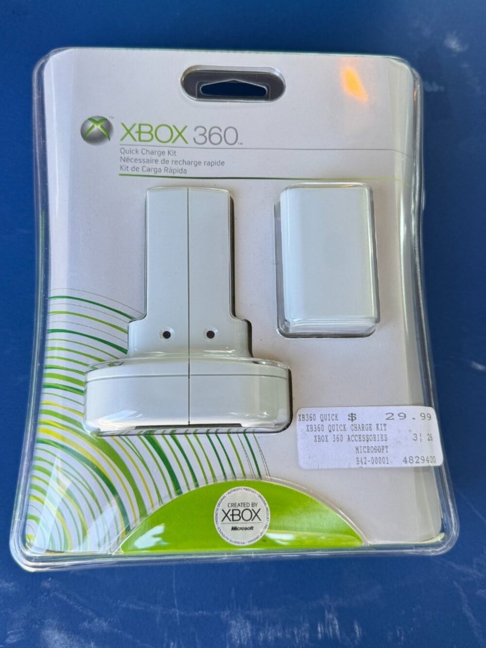 Microsoft Xbox 360 Live Quick Charge Kit (White) New/Sealed